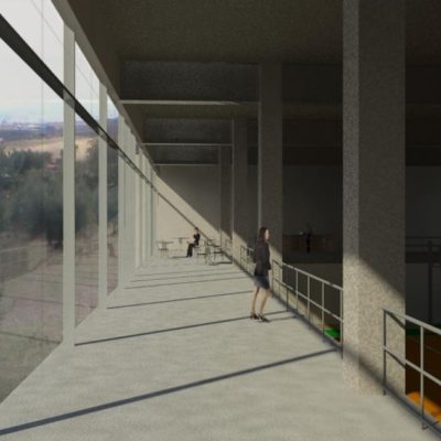 Centro Sportivo Montegabbione - vista corridoio